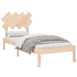 vidaXL Bedframe massief hout 90x200 cm