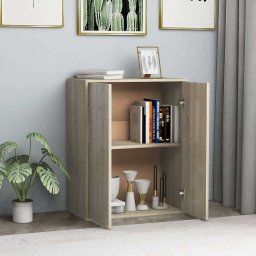 vidaXL Dressoir 60x30x75 cm bewerkt hout sonoma eikenkleurig