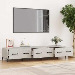 vidaXL Tv-meubel 150x34,5x30 cm bewerkt hout betongrijs