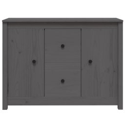 vidaXL Dressoir 100x35x74 cm massief grenenhout grijs