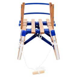 vidaXL Sneeuwslee met rugleuning inklapbaar 119 cm hout
