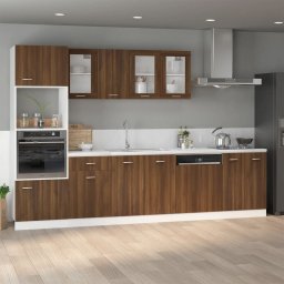 vidaXL Magnetronkast Lyon 60x57x207 cm bewerkt hout bruin eikenkleur