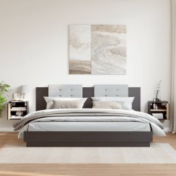 vidaXL Wandkasten 2 st 31,5x30x30 cm massief grenenhout zwart