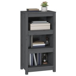 vidaXL Boekenkast 50x35x97 cm massief grenenhout grijs