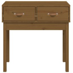 vidaXL Wandtafel 76,5x40x75 cm massief grenenhout honingbruin