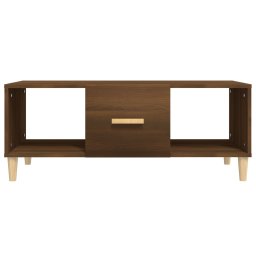 vidaXL Salontafel 102x50x40 cm bewerkt hout bruin eikenkleur