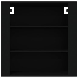 vidaXL Wandkast 80x33x80 cm bewerkt hout zwart
