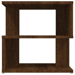 vidaXL Bijzettafel 40x40x40 cm bewerkt hout bruin eikenkleur