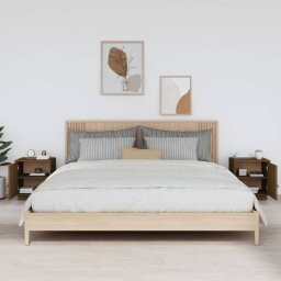 vidaXL Nachtkastjes 2 st 40x34x45 cm massief grenenhout honingbruin