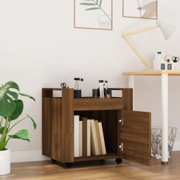 vidaXL Bureaukastje 60x45x60 cm bewerkt hout bruin eikenkleur