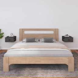 vidaXL Nachtkastjes 2 st wandgemonteerd 40x29,5x22 cm grijs