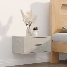 vidaXL Nachtkastjes 2 st wandgemonteerd 50x36x25 cm betongrijs