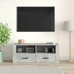 vidaXL Tv-meubel 100x35x40 cm bewerkt hout betongrijs