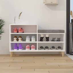 vidaXL Schoenenkast 102x36x60 cm bewerkt hout wit