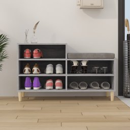 vidaXL Schoenenkast 102x36x60 cm bewerkt hout sonoma grijs