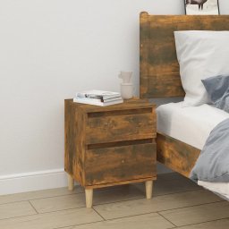 vidaXL Nachtkastjes 2 st 40x35x50 cm gerookt eikenkleurig