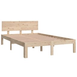 vidaXL Bedframe massief hout 120x190 cm