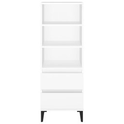 vidaXL Hoge kast 40x36x110 cm bewerkt hout wit