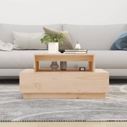 vidaXL Salontafel 80x55x40,5 cm massief grenenhout