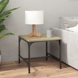 vidaXL Bijzettafels 2 st 40x40x35 cm bewerkt hout sonoma eikenkleurig