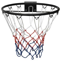 vidaXL Basketbalring 45 cm staal zwart