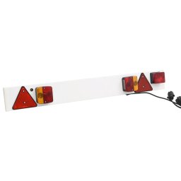 vidaXL Aanhangerverlichting klassiek peertje 12 V 115x7x14 cm rood