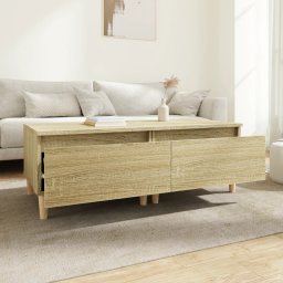 vidaXL Bijzettafels 2 st 50x46x35 cm bewerkt hout sonoma eikenkleurig