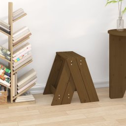 vidaXL Krukken 2 st 40x40x45 cm massief grenenhout honingbruin
