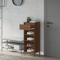 vidaXL Schoenenrek 40x36x105 cm bewerkt hout bruin eikenkleur
