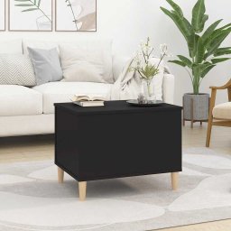 vidaXL Salontafel 60x44,5x45 cm bewerkt hout zwart