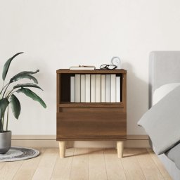 vidaXL Nachtkastjes 2 st 40x35x50 cm bruin eikenkleur