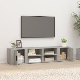 vidaXL Tv-meubels 2 st 80x31,5x36 cm bewerkt hout betongrijs