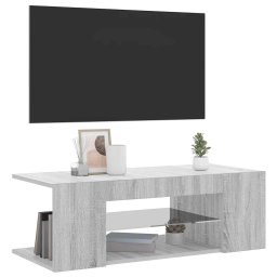 vidaXL Tv-meubel met LED-verlichting 90x39x30 cm grijs sonoma eiken