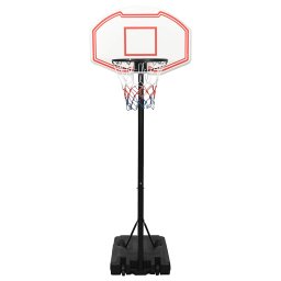 vidaXL Basketbalstandaard 237-307 cm polyetheen wit