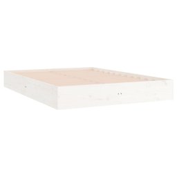 vidaXL Bedframe massief hout wit 120x200 cm