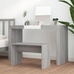 vidaXL Kaptafelkruk 70x35x45 cm bewerkt hout grijs sonoma eikenkleurig