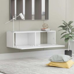 vidaXL Tv-meubel 100x30x30 cm bewerkt hout wit