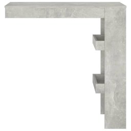 vidaXL Bartafel wandgemonteerd 102x45x103,5 cm bewerkt hout grijs