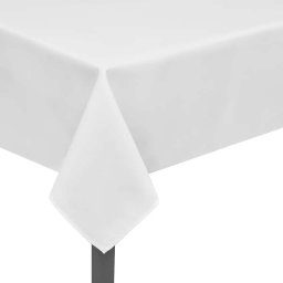 vidaXL Tafelkleden wit 5 stuks 130 x 130 cm