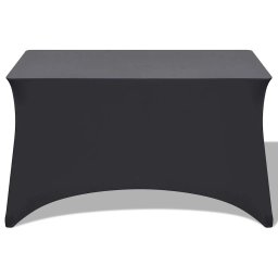 vidaXL Tafelhoes stretch antraciet 183x76x74 cm 2 st