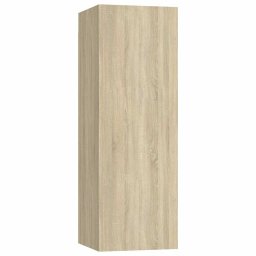 vidaXL Tv-meubels 2 st 30,5x30x90 cm bewerkt hout sonoma eikenkleurig