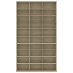 vidaXL Cd-kast 102x23x177,5 cm bewerkt hout sonoma eikenkleurig