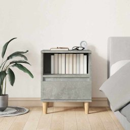 vidaXL Nachtkastjes 2 st 40x35x50 cm betongrijs