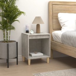 vidaXL Nachtkastjes 2 st 40x35x50 cm betongrijs
