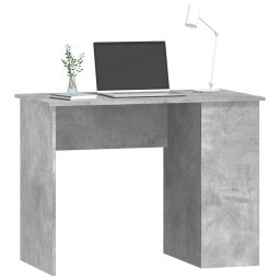 vidaXL Bureau 100x55x75 cm bewerkt hout betongrijs