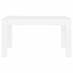 vidaXL Eettafel 140x74,5x76 cm bewerkt hout wit