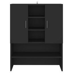 vidaXL Wasmachinekast 70,5x25,5x90 cm zwart