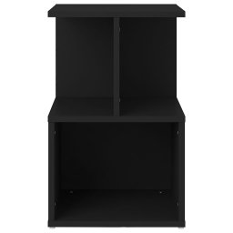 vidaXL Nachtkastjes 2 st 35x35x55 cm bewerkt hout zwart