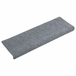 vidaXL Trapmatten Zelfklevend 5 stuks 65x21x4 cm Lichtgrijs Rechthoekige Rand