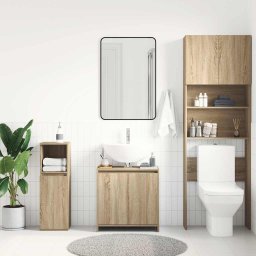 vidaXL Badkamerkast 60x33x60 cm bewerkt hout sonoma eikenkleurig
